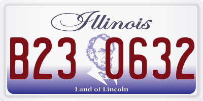 IL license plate B230632