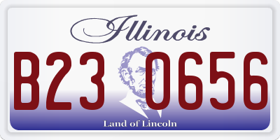 IL license plate B230656
