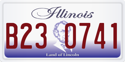 IL license plate B230741