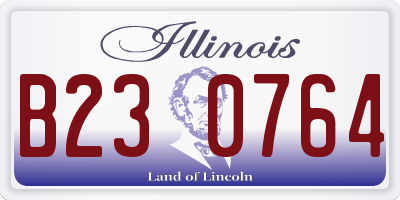 IL license plate B230764