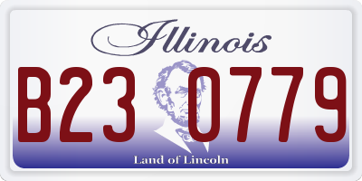 IL license plate B230779