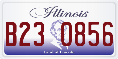 IL license plate B230856