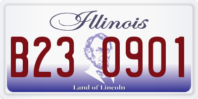 IL license plate B230901