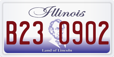 IL license plate B230902
