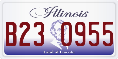 IL license plate B230955