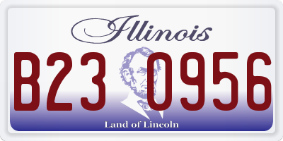 IL license plate B230956