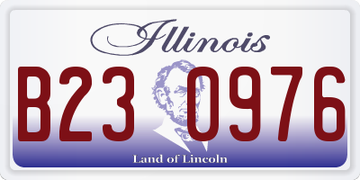 IL license plate B230976