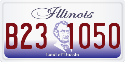 IL license plate B231050