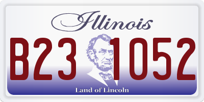 IL license plate B231052
