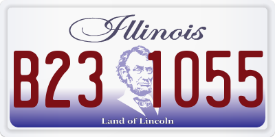IL license plate B231055