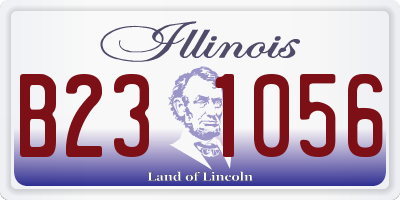 IL license plate B231056