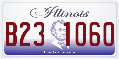 IL license plate B231060