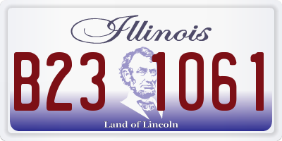 IL license plate B231061