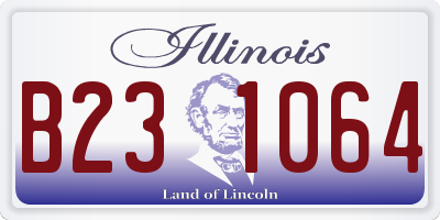 IL license plate B231064