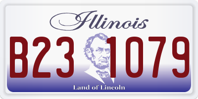 IL license plate B231079