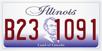 IL license plate B231091