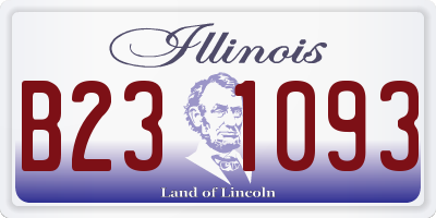 IL license plate B231093