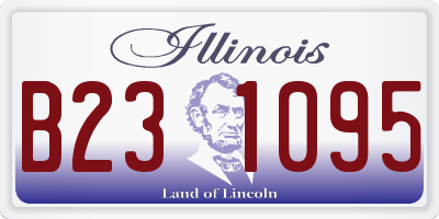 IL license plate B231095