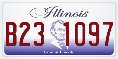 IL license plate B231097