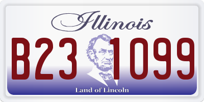 IL license plate B231099