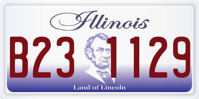 IL license plate B231129