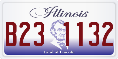 IL license plate B231132