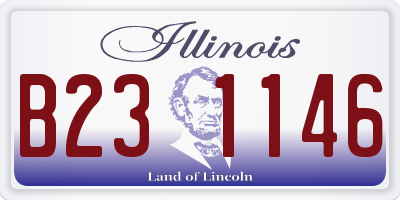 IL license plate B231146