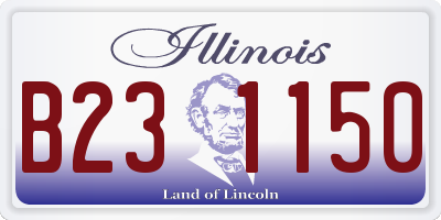IL license plate B231150
