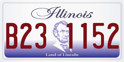 IL license plate B231152