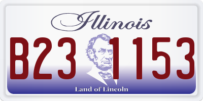 IL license plate B231153
