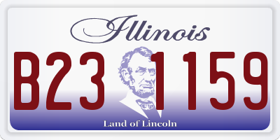 IL license plate B231159