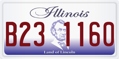 IL license plate B231160