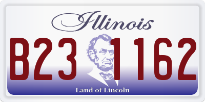 IL license plate B231162
