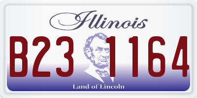 IL license plate B231164