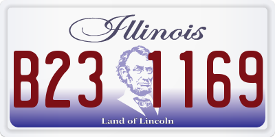 IL license plate B231169