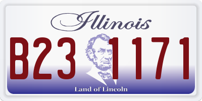 IL license plate B231171
