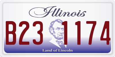 IL license plate B231174