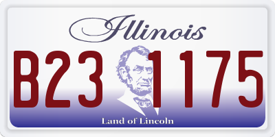 IL license plate B231175