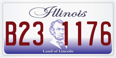 IL license plate B231176