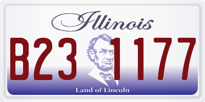 IL license plate B231177