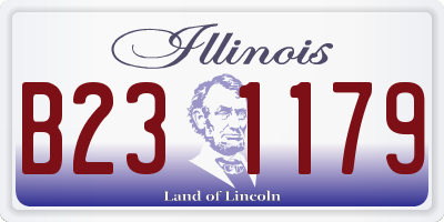 IL license plate B231179