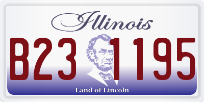 IL license plate B231195