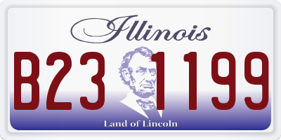 IL license plate B231199
