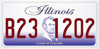 IL license plate B231202