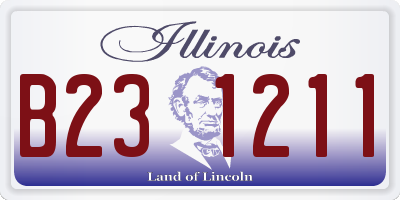 IL license plate B231211