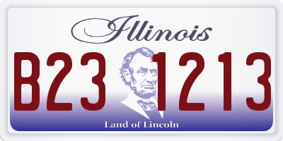 IL license plate B231213