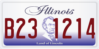 IL license plate B231214