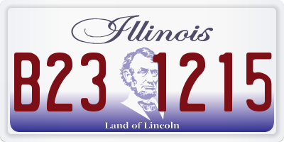 IL license plate B231215
