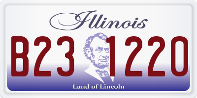 IL license plate B231220