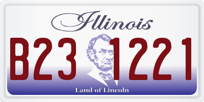 IL license plate B231221